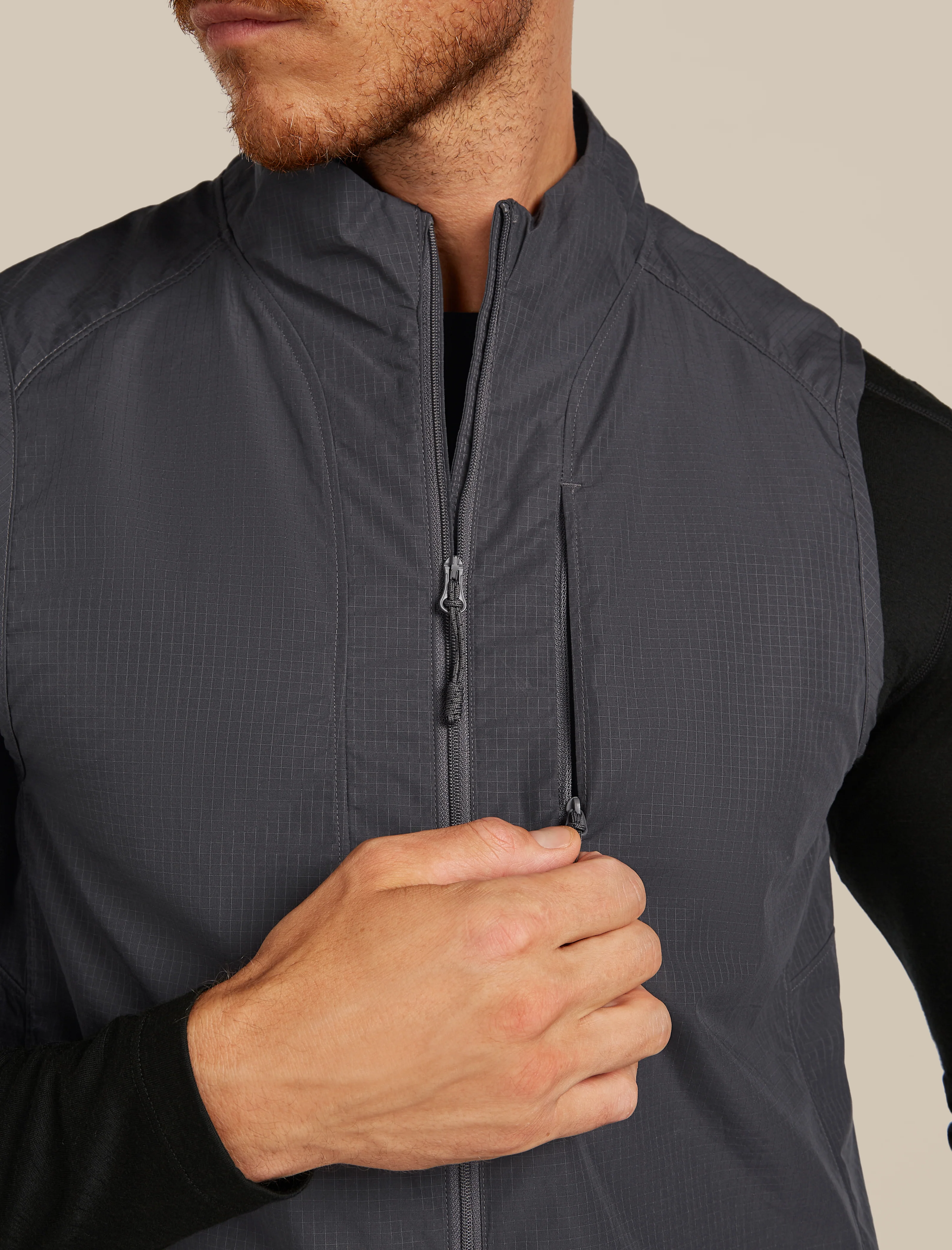 Men’s Shell+™ Cotton Elevation Windbreaker Vest - Image 8